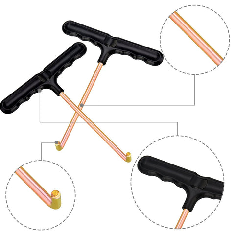 2 Pack Trampoline Spring Pull Tool With T Hook Universal Fit Easy Pull Design With Plastic Handle Shown in Detail