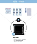 One Person 72 Hour Survival Go Bag With Food And Water, First Aid, And Prep Tools For Disasters And Earthquakes, Includes 1200 Calorie Per Day Meals, One Gallon Water Per Person, Water Pouches, And Purification Tablets.