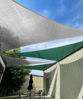 Triangle Sun Shade Sail 6 Feet By 6 Feet By 6 Feet Outdoor UV Blocking Canopy For Patio Pergola Garden Backyard Pool Light Gray