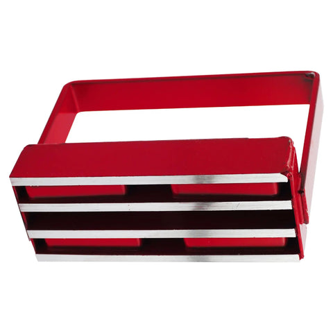 Red 150 Lb Pull Heavy Duty Handle Magnet For Tools And Gear Super Strong Magnetic Grabber For Workbenches And Auto Shops