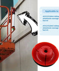 Metal Sausage Plunger Kit For Cordless Caulking And Grease Gun With Air Relief Hole in use on building facade