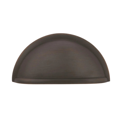 Oil Rubbed Bronze Cup Pulls 3 Inch Center To Center Cabinet Hardware Pack Of 5 With Mounting Hardware Included Zinc Construction Traditional