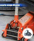Heavy Duty Floor Jack Handle Bolts For 3 Ton And 4 Ton Jacks attached to hydraulic jack, close-up of bolt