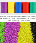 Five colorful plastic tornado connectors and raw material granules for Plastic Tornado Bottle Connectors Cyclone Vortex Kit For Students Ideal For Science Experiments Hands On Learning Shapes Colors Green Science Fun 5 Piece Set Great STEM Toy For Classroom Home Lab Projects.