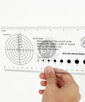 All In One Medical Ruler For Wound Measurement And Pupil Gauge, Wound Size Tracking You Can Trust, A Handy Reference For Clinics Or Home Care, Durable, Easy To Read, Hospital Grade Precision. plastic wound measuring guide with cm and inch scales
