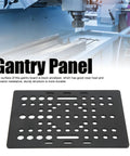 Gantry Plate Aluminum Linear Rail Kit 20mm To 80mm Universal For 3D Printer Engraver with black anodized finish displayed