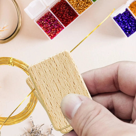 Dual Color Cloisonne Wire Set 20m Gold and Silver 0.3mm Thick Wire With 1mm Diameter Jewelry Making Tools Kit including straightening board