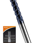 Half Inch Carbide Square End Mill 4 Flute Milling Bit For Steel Cast Iron Copper Alloys And Other Materials HRC 50 AlTiN Coated CNC Router Bit 45 Degree Helix