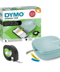 Totally Slick Bluetooth Label Maker With Free Mobile App Control, Super Handy Portable Printer for quick desk organizing, fresh daydream blue finish.