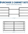 Flex Your Storage Space With This Badass Heavy Duty 5 Tier Metal Wire Shelving Rack 177.18 inch and 118.12 inch size options.