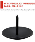 Top Shelf Matte Black Clavo Nails 50 Pack 1.5 Inch Decorative Studs For Upholstery Tacks, thick 1 inch hydraulic pressed nail shank.