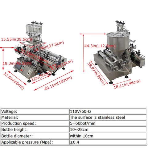 Heavy Duty Automatic Double Head Paste And Liquid Filling Machine With 100 To 1000 Ml Range And Drip Free 12 Mm Nozzle, stainless steel design.