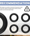 4 Pack Heavy Duty Rubber Exhaust Hangers O Rings Muffler Supports for reducing vibration and securing exhaust pipes