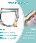 Comparison of Fridge Door Gasket Replacement Seal For French Door Refrigerators Durable OEM Quality with competitor seals.