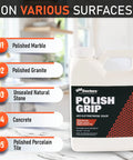 High Grip Non Slip Floor Coating And Sealant For Polished Marble Granite Porcelain Tile Concrete Pint highlighting use on polished surfaces.