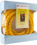 Safe-Spiral Pre-Cut Hose And Cable Protector Wrap Slick Spiral Shield - Yellow HDPE, 1 Inch OD, 25 Foot Pre-Cut Length