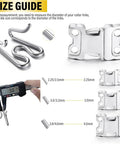 Fast Release Stainless Steel Dog Collar Buckle For Small Medium Large Dogs Rustproof Water Resistant Easy On Off Training Collar Buckle 2.25mm size guide