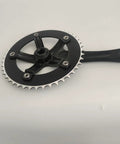 44T/46T Aluminum Crankset, 170mm Crankarms, 130 BCD Square Taper For Mountain Road And Fixed Gear Bikes, black finish