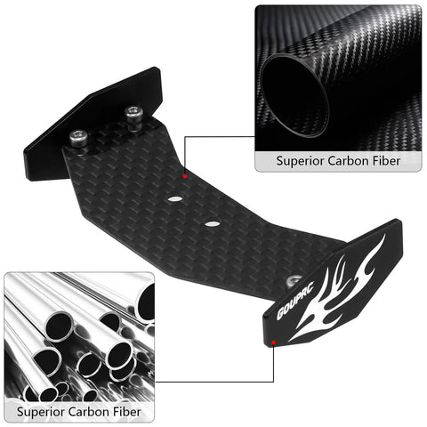 RC Rear Wing Carbon Fiber And Plastic Kit For Losi Micro B 1 24 RC Buggy Upgrade Wing Parts Black Ultra Lightweight