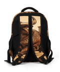 Old Town Ox Printed Unisex Backpack with large capacity showing back straps and breathable mesh design for men and women