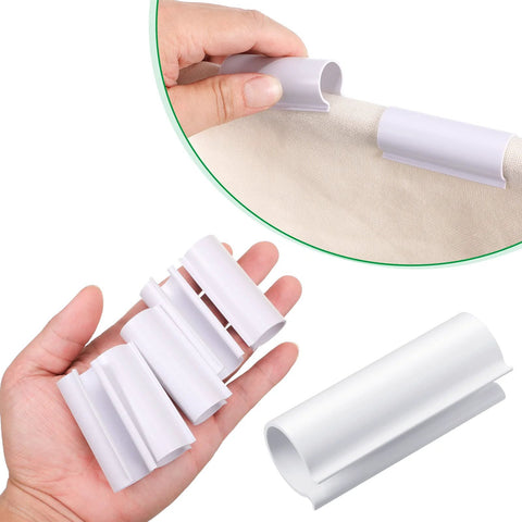 Jetec 32-pack white PVC pipe clips, 2.4 in long for 1/2 in PVC pipe, for pool covers and greenhouse use