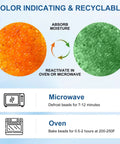 Color indicating beads for Pro Grade Airtight Filament Dry Box Set 6 Pack 4.0L, absorbs moisture, reactivates in oven or microwave.