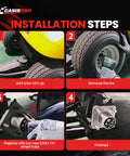 Installation steps for Front Wheel Hub Assembly for TXT Medalist Golf Cart Models from 2001.5 through 2013 with bearing oil seal dust cover