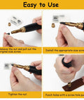 Dope Leather Hole Punch Kit With Six Size Tips 1.5Mm 2Mm 2.5Mm 3Mm 3.5Mm And 4Mm for Easy Use in Crafting and Leatherwork Demonstration.