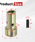 Cat 1 Quick Hitch Adapter Bushings Set With 4 Sleeves And 8 Lynch Pins For 3 Point Tractor Hitches Heavy Duty Zinc Plated Steel