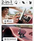 MagSafe Car Mount 2 In 1 Vent Clip Or Dashboard Mount For iPhone 16 15 14 13 12 Pro Plus Mini Ultra 2025 Magnetic Holder