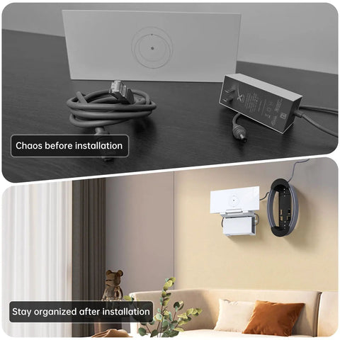 2-In-1 Wall Mount Bracket For Starlink Gen 3 V4 4X Mesh Router And Heavy Power Supply, Space Saving Dual Mount, Easy Install, UTR-32 Compatible, Keeps Router And Power Brick Secure And Organized on wall