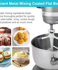 Flex Edge Beater With Scraper For 6 Quart Stand Mixer Pro Grade Paddle Attachment in mixer with food examples