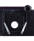 X-Y Gliding Table For Microscopes Manual Stage Pro Grade Hands Free Slide For Stereo Dissecting And Inspection Microscopes 7 By 6 By 1 Inch Black Finish, showing detailed view with measurement markers.