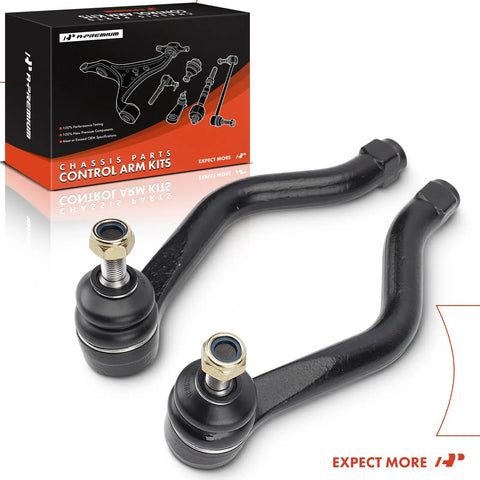 2 Pack Outer Tie Rod Ends for Acura RL 2005 2012 Keep Your Steering Tight and Smooth Ditch the Wobble Left and Right Sides Driver and Passenger Essential Replacement to Improve Feel Stability and Handling. black steel outer tie rod ends with box