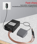 8000W Spot Welder Handheld Portable Welding Machine DIY Kit with Nickel Strip and Spot Welding Pen on countertop