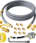Propane To Natural Gas Conversion Kit For Weber Genesis Grills Genesis II Spirit Spirit II With 10Ft Hose and Regulator