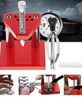 Pro Grade Watchmaker Hand Presser Lifter Tool Set With 7 Plastic Tips For Pressing, Lifting And Removing Watch Hands