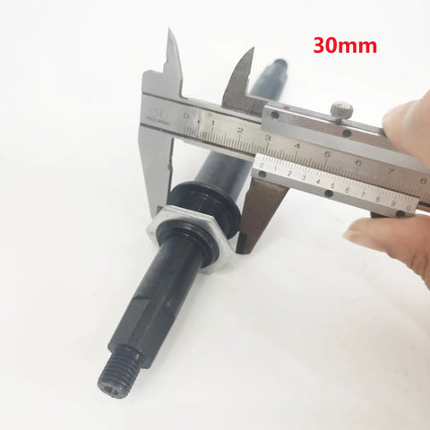 Measuring axle for 2 Inch Cup Bike Conversion Kit Crank Set With 180mm Axle And 44 Tooth Sprocket Included Bottom Bracket Cup