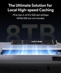 Thunderbolt 5 Docking Station With NVMe M.2 SSD Slot And 140W Power Delivery, 13-in-1 TB5 Hub with visible M.2 SSD slot and cooling airflow.