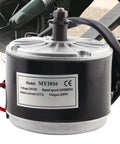 Upgrade My1016 Electric Scooter Motor With Belt Pulley 24V 250W Brushed DC Motor aluminum housing, 2650RPM rated speed.