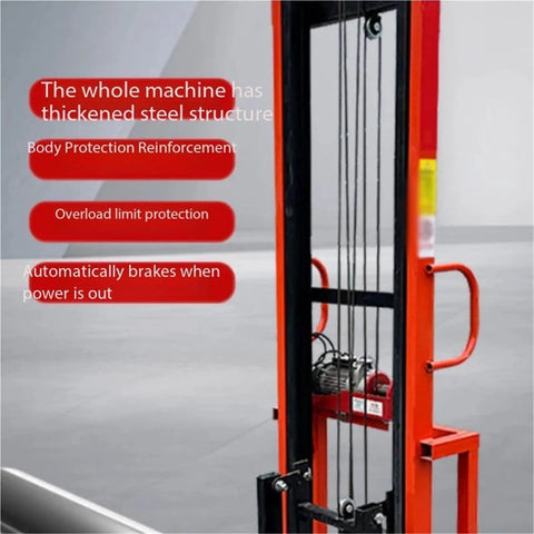 Heavy Duty Automated Lifting Platform Table For Ductwork And Air Conditioning Setup that showcases thickened steel structure and safety features.