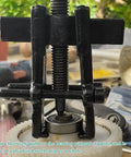 MUQIDA 4-inch two-jaw gear puller, black carbon steel with central screw for bearing/pulley removal