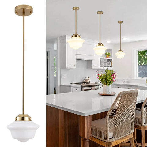 Set Of 2 Teardrop Crystal Pendant Lights, Modern LED Fixtures For Kitchen Island And Bedroom, gold finish, kitchen view