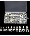 Premium 100Pcs Electrical SC Terminals Lug Tube Ring Seal Battery Wire Connectors Cable Crimped Terminal Kit For Trucks Cars And Vans in case