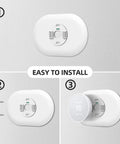 Snow Color Nest Thermostat 2020 Wall Plate Cover And Trim Kit with step-by-step easy installation guide on wall surface