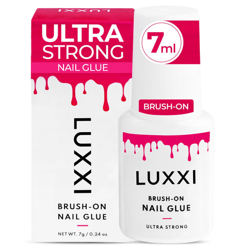 Brush On Nail Glue For Press On Nails With Precision Applicator Pink Gel Adhesive For Artificial And Acrylic Tips Quick Air Dry