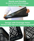 Heavy-Duty 1020 Seed Tray Set With Mesh And No-Hole Trays, 5 Pack showing durable mesh design and drainage holes