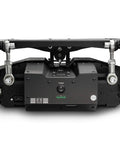 Seat Move Motion Platform V3 For Racing Sim Rigs European Made Professional Motion System With Crazy Fast Smooth Movement For High End Sim Setups Including CXC Simulations, black metal seat motion platform front view