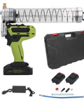 Cordless Electric Grease Gun With 12000 PSI High Pressure for beefy heavy duty lubrication, dual 2000mAh batteries, US plug, case