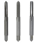 5/16-24 UNF High Speed Steel Tap Set With Taper, Plug, And Bottom Style Hand Taps For Creating Or Reconnecting Threads In Metal